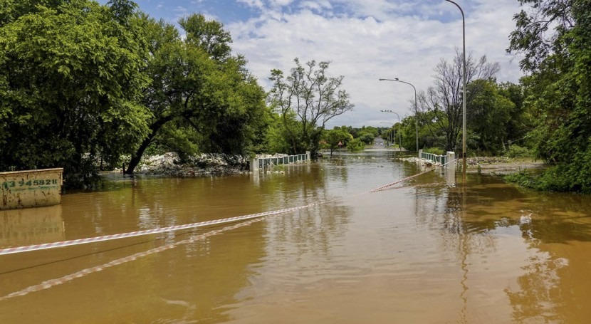 Mapa qu muestra la ubicación de un sistema de drenaje urbano